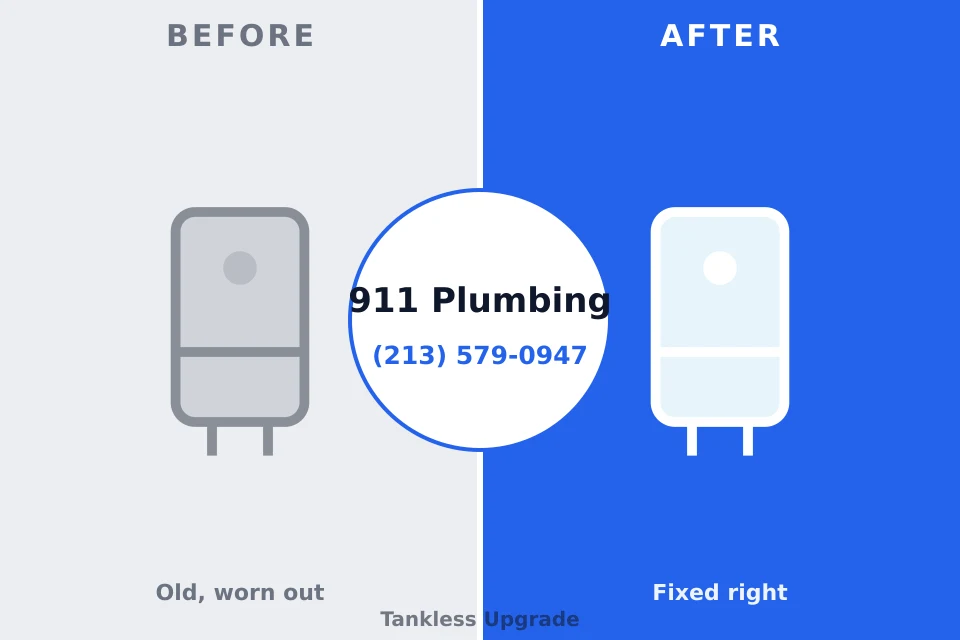 Before and after: plumbing repair Mineral Springs, AR